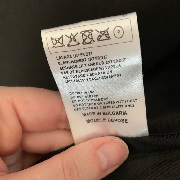 Maje Wool/Leather Coat, Size 2 (Medium) - Picture 6 of 8